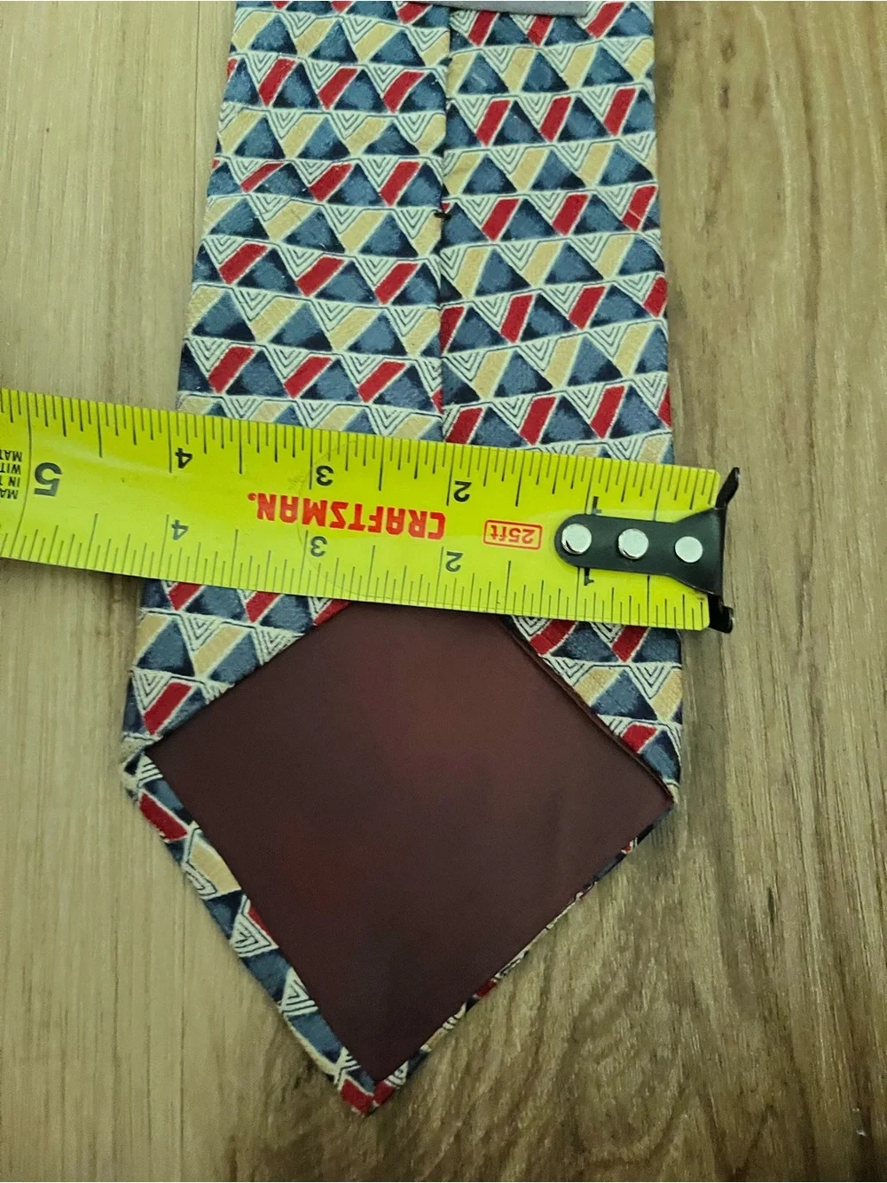 Christian Dior Cravate Men’s Triangle Silk Necktie